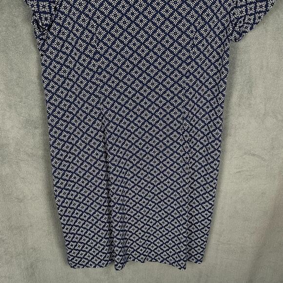 Talbots Dress Womens 2X Navy Short Sleeve Stretch Comfort Resort Travel Preppy - Picture 6 of 14